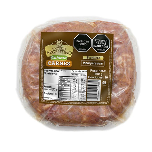 chorizo colanta 500g argentino