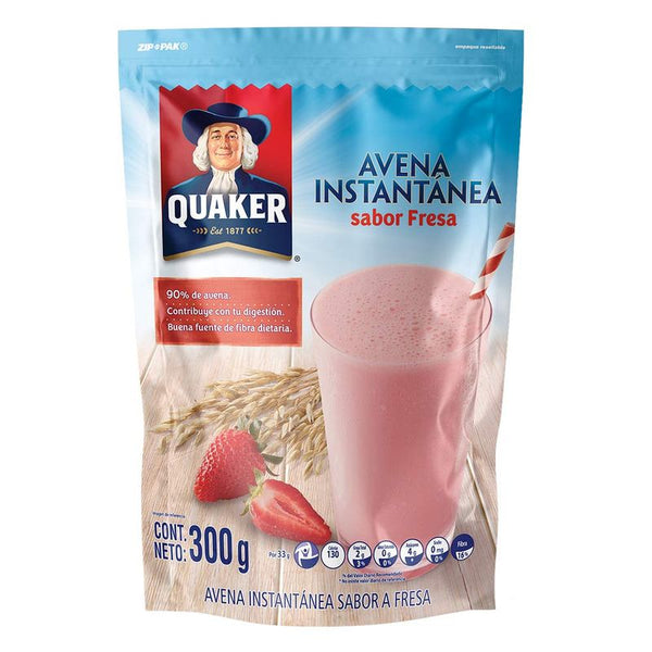 AVENA QUAKER 300G INSTANTANEA FRESA