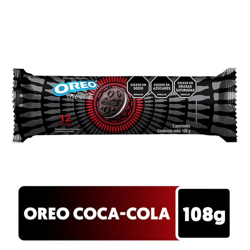 galleta oreo 30u 108g coke rollo