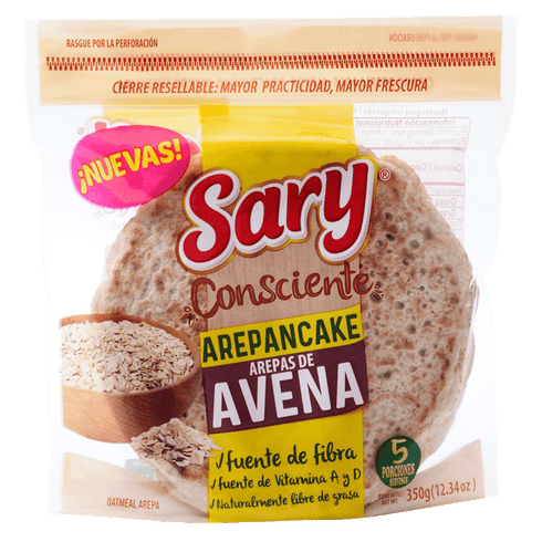 arepa sary 5u 350g avena