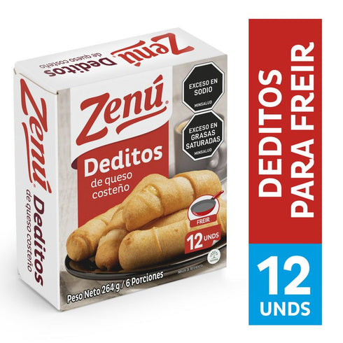 deditos de queso costeño zenu 264g