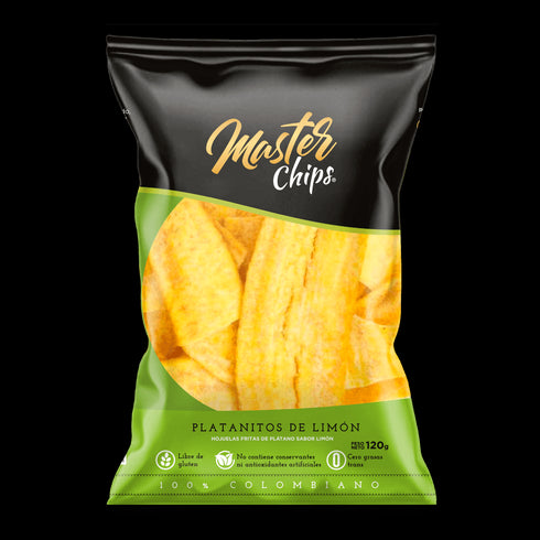 platano master chips 130g limon