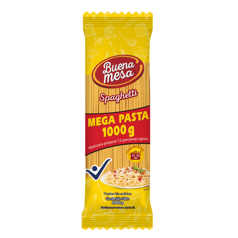 PASTAS BUENA MESA 1000G SPAGUETTI