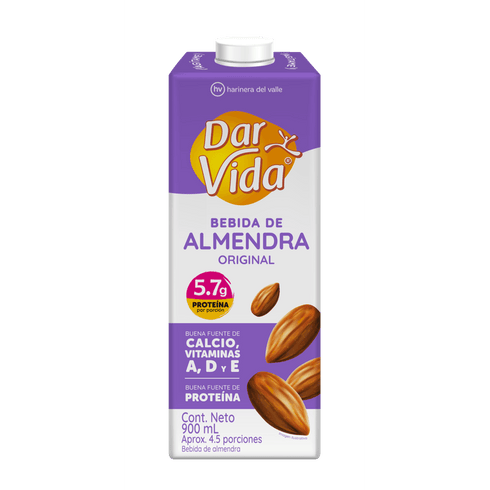 BEBIDA ALMENDRAS DAR VIDA 900ML ORIGINAL
