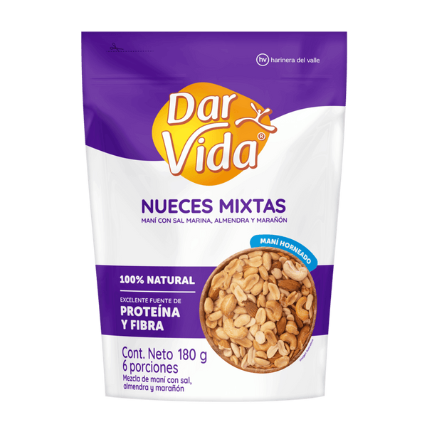 NUECES MIXTAS DAR VIDA 180G
