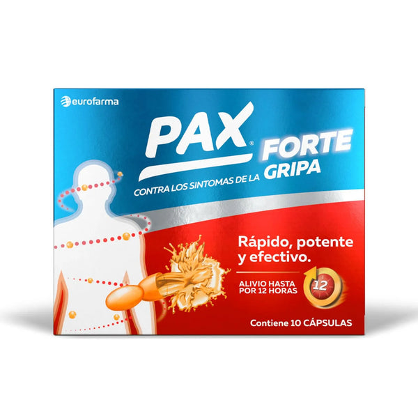PAX FORTE 400MG 10 CAPSULAS