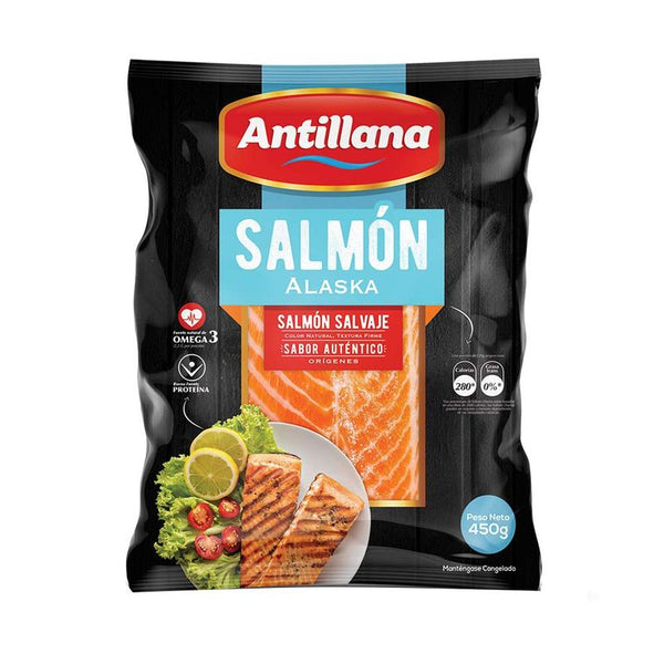 FILETE SALMON ANTILLANA 450G ALASKA