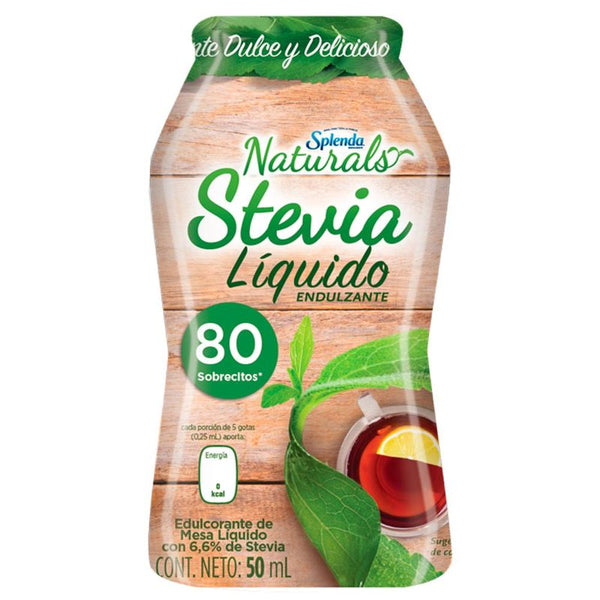 ENDULZANTE SPLENDA 12U 50ML LIQ STEVIA