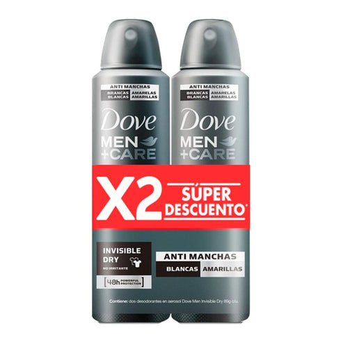 DESODORANTE DOVE 2U 300ML MEN/CLE/COMF