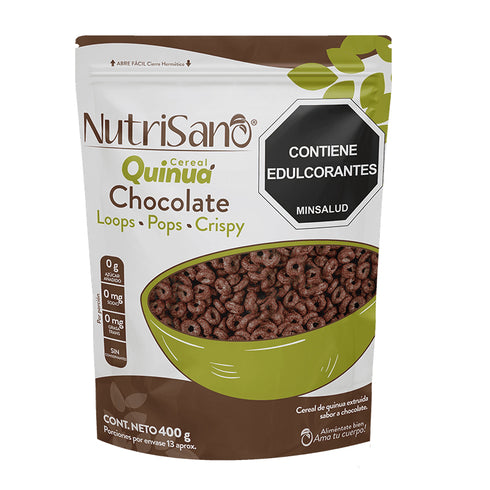 CEREAL NUTRISANO 400G QUINUA LOOPS CHOCO