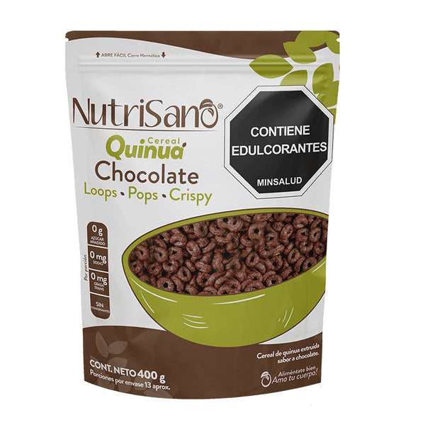 CEREAL NUTRISANO 400G QUINUA LOOPS CHOCO