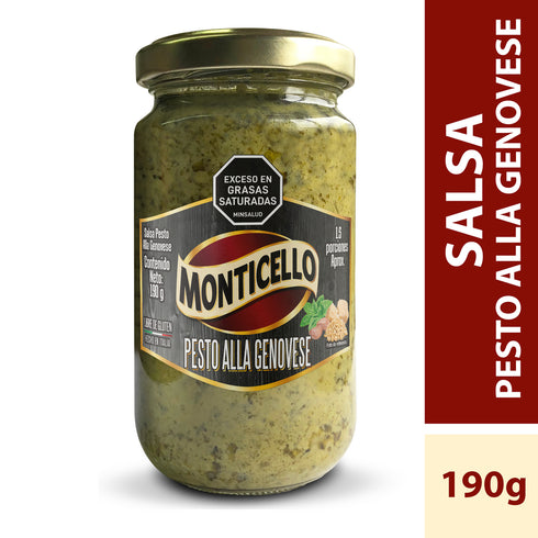 SALSA PASTA MONTICELLO 190G PESTO/GENOV