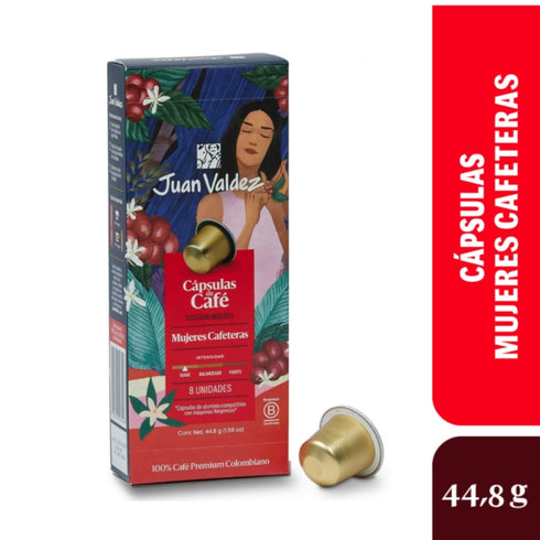 CAPSULAS DE CAFE JUAN VALDEZ 64G MUJERES