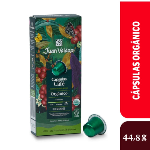 CAPSULAS CAFE JUAN VALDEZ 64G ORGANICO