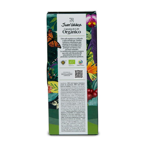 CAPSULAS CAFE JUAN VALDEZ 64G ORGANICO