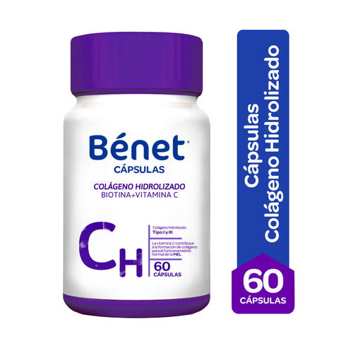 CAPSULAS COLAGENO HIDRO BENET 60U 31.96G