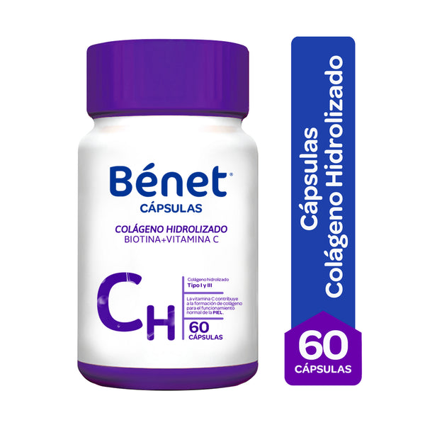 CAPSULAS COLAGENO HIDRO BENET 60U 31.96G