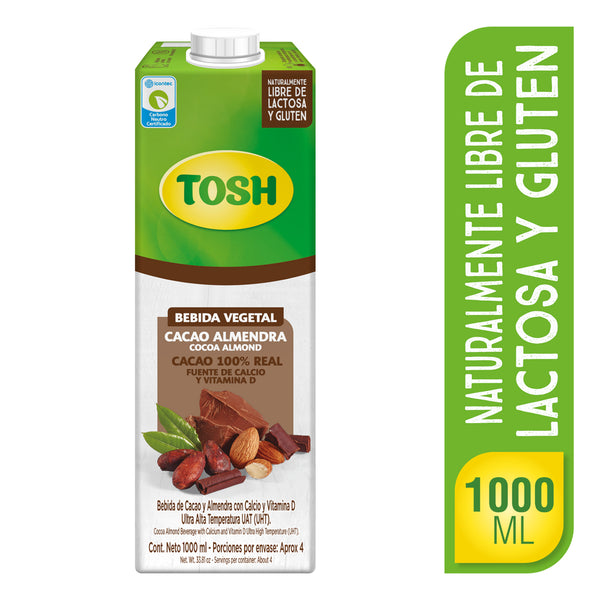 BEBIDA TOSH ALMENDRA/CACAO S/A 1000ML