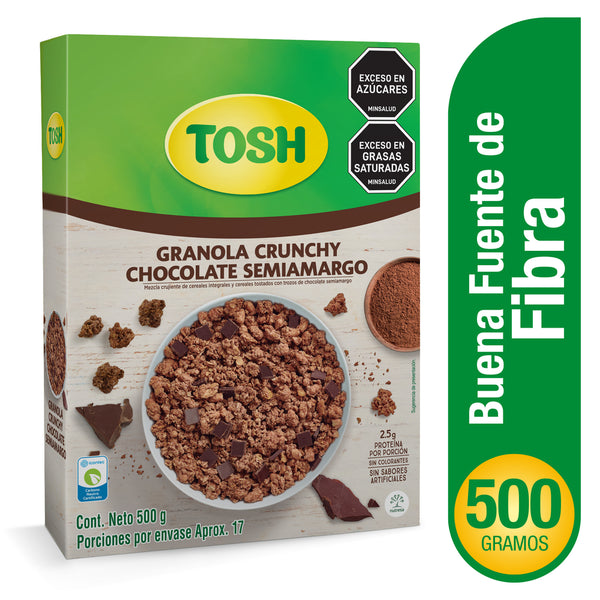 CEREAL GRANOLA TOSH 500G CHOCOLATE