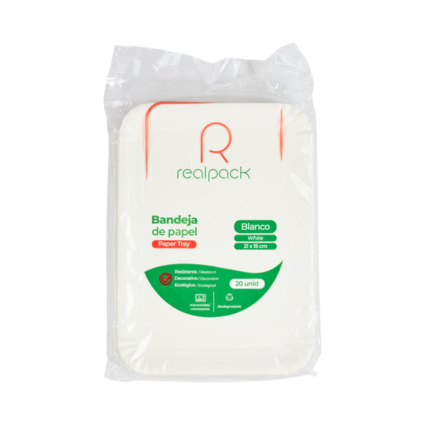 BANDEJA PAPEL REALPACK 20U RECTANGULAR H
