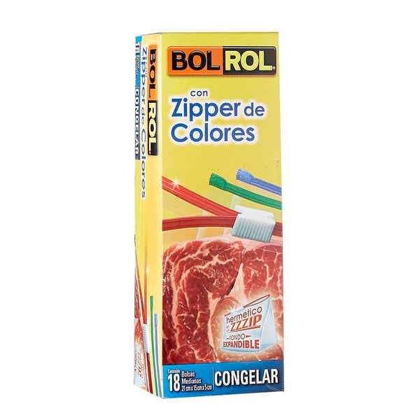 BOLSA BOLROL SLIDER 18U MEDIANA CONGELAR