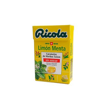 caramelo limon/menta ricola 27g sin azuc