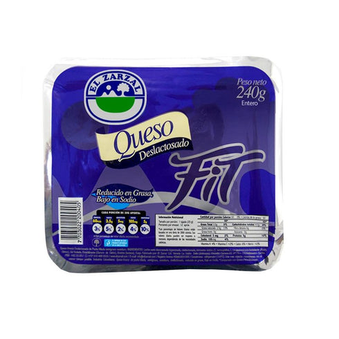 QUESO ZARZAL 240G DESLACTOSAD FIT ENTERO