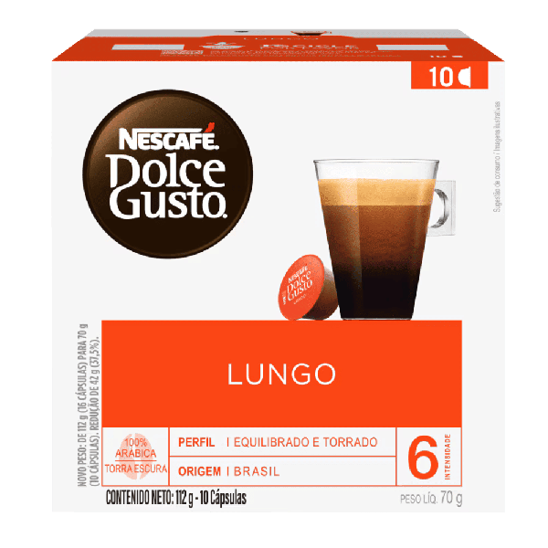 CAFE NESCAFE DOLCE GUSTO 10U 70G LUNGO