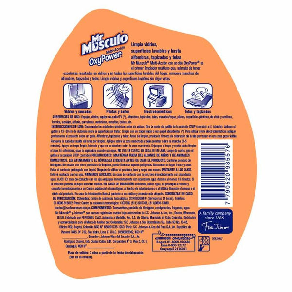 LIMPIADOR MR MUSCULO 500ML MULT OXIPOWER