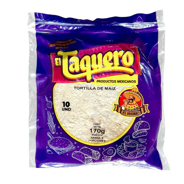 TORTILLA MAIZ EL TAQUERO 170G MEDIANA