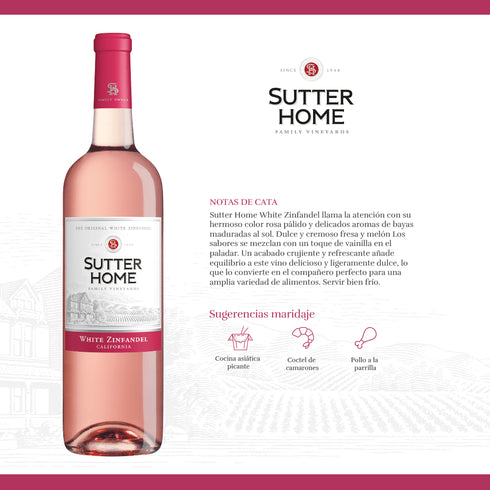 VINO SUTTER HOME 750ML ZINFANDEL