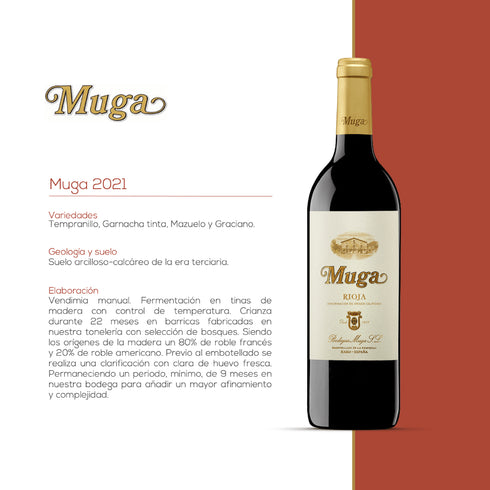 VINO MUGA 750ML RESERVA TEMPRANILLO