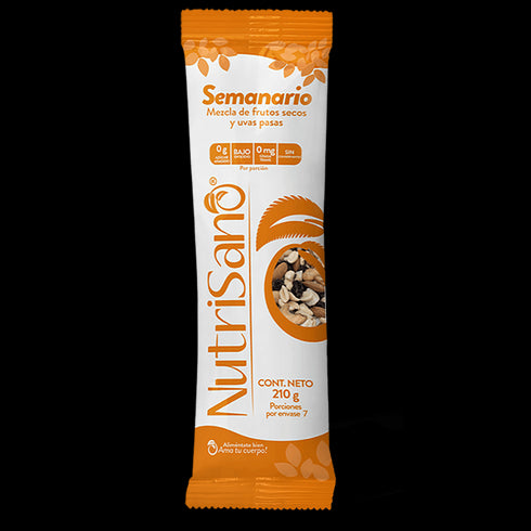 SEMANARIO NUTRISANO 7U 210G F/SEC PASAS
