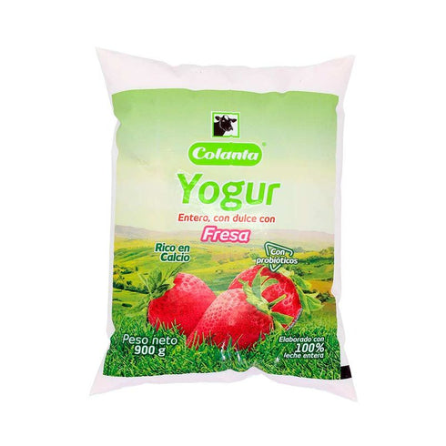 YOGURT COLANTA 900ML BOLSA FRESA