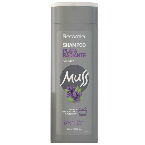 SHAMPOO MUSS 400ML S/SAL PLATA RADIANTE