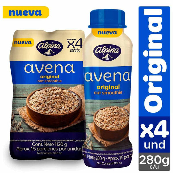 AVENA ALPINA 4U 1120ML NATURAL BOTELLA