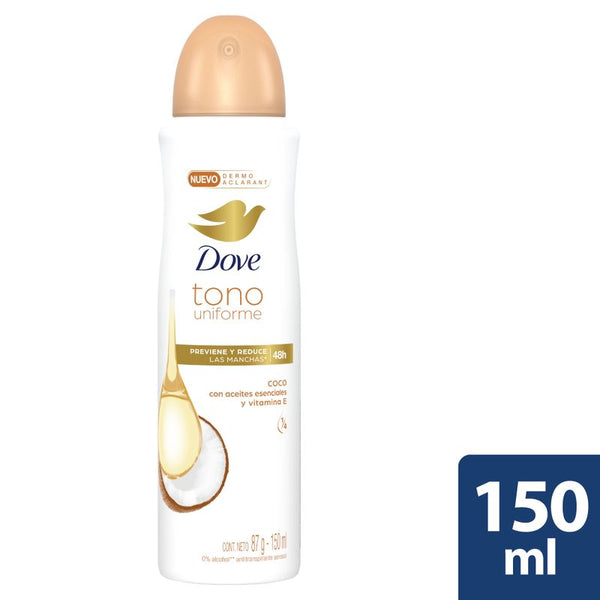 DESOD DOVE 150ML TONO UNIFORME COCO AERO