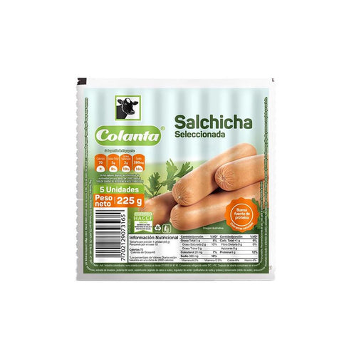 SALCHICHA COLANTA 225G AHUMADA