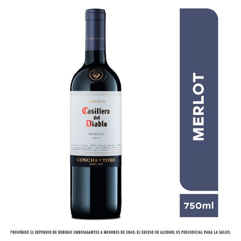 VINO CASILLERO DIABLO 750ML MERLOT