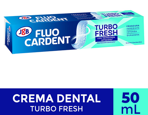 CREMA FLUOCARDENT 50ML TURBO FRESH