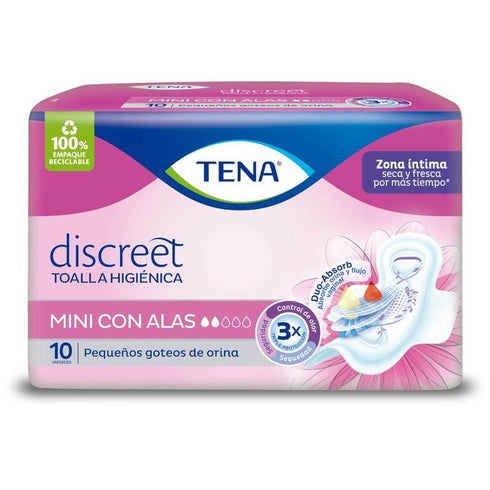 toalla tena 10u mini discreet