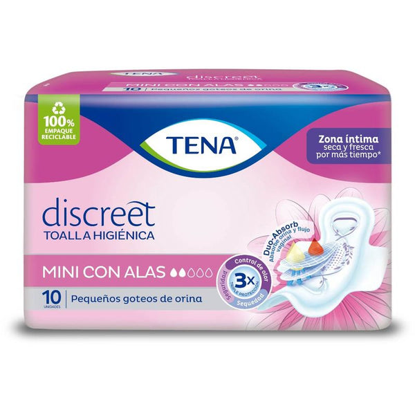 toalla tena 10u mini discreet