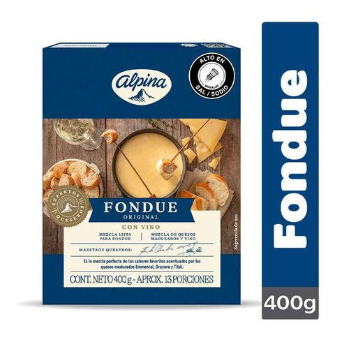 QUESO ALPINA 400G FONDUE CON VINO