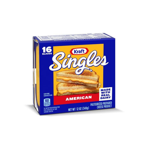 queso americano kraft 340g singles