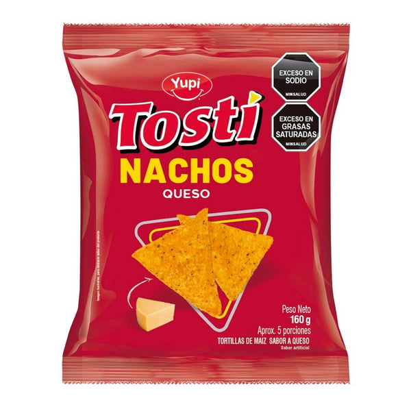 NACHOS YUPI 160G QUESO