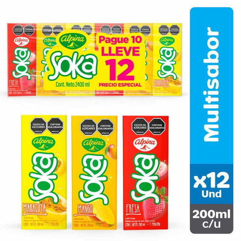 REFRESCO SOKA ALPINA 200ML P10 LL12 TETR