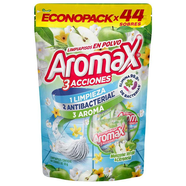 LIMPIAPISOS AROMAX 440G 44SB MANZ/VERDE