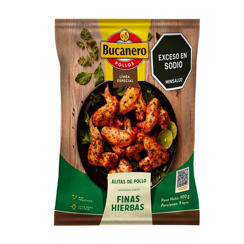 ALITAS BUCANERO 9U 900G FINAS HIERBAS