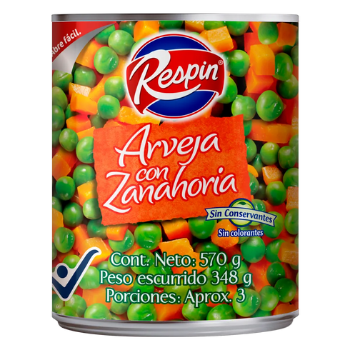 ARVEJA ZANAHORIA RESPIN 570G