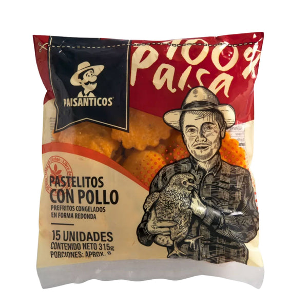 PASTELITO PAISANTICOS COCTEL 15U POLLO 310G
